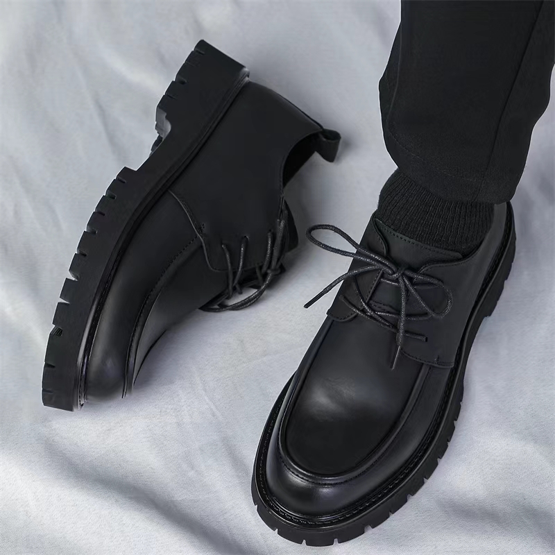 Men Formal Wear Shoes - Men Casual Large Toe Original Black