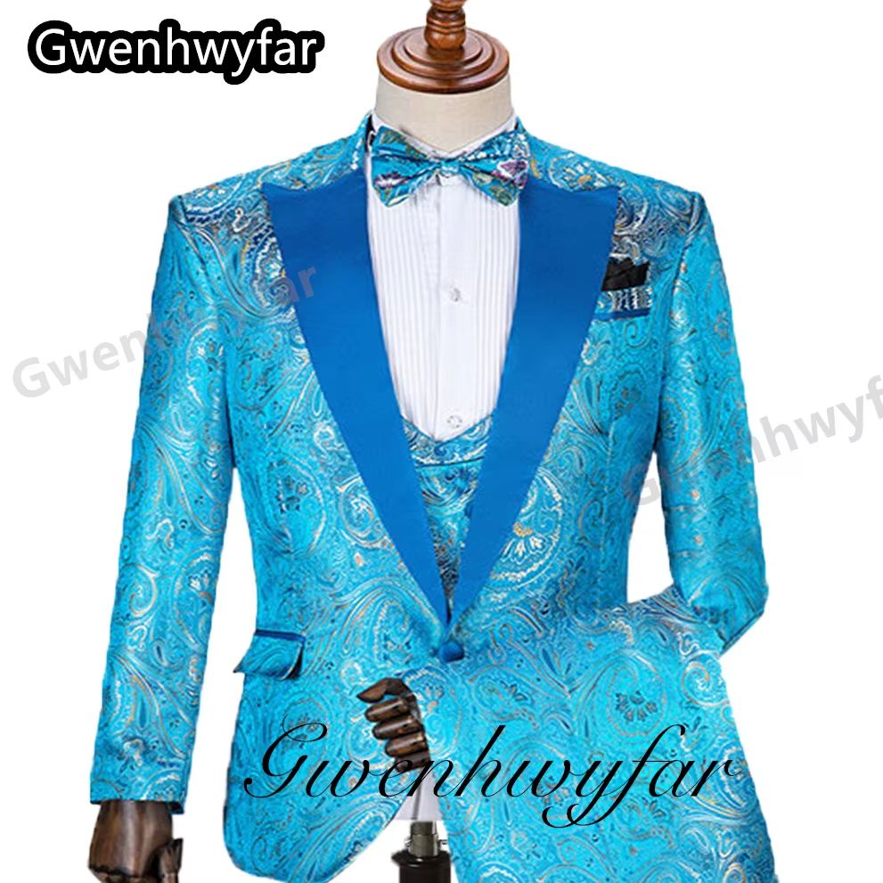 Men'S Formal Wear In Wedding - Gwenhwyfar Pattern Men Suits Marriage Young