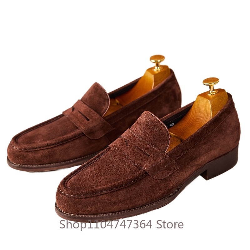Men Formal Wear Shoes - Handmade Leather Shoes Men Casual Loafers