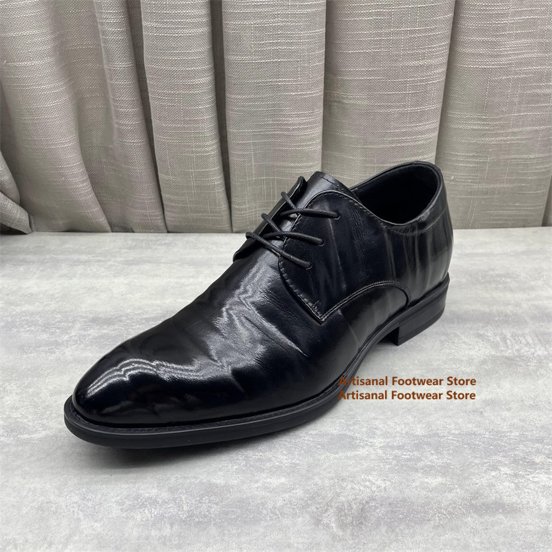 Men's Black Leather Oxford Sho - огляд і ціна Men'S Formal Office Wear Shoes