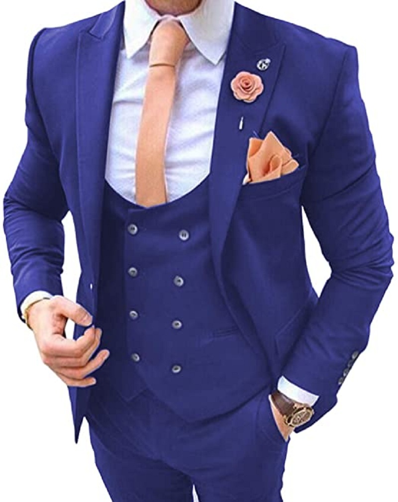 Navy Blue Men's Suits 3 Pcs Co - огляд і ціна Men'S Formal Wear In Wedding