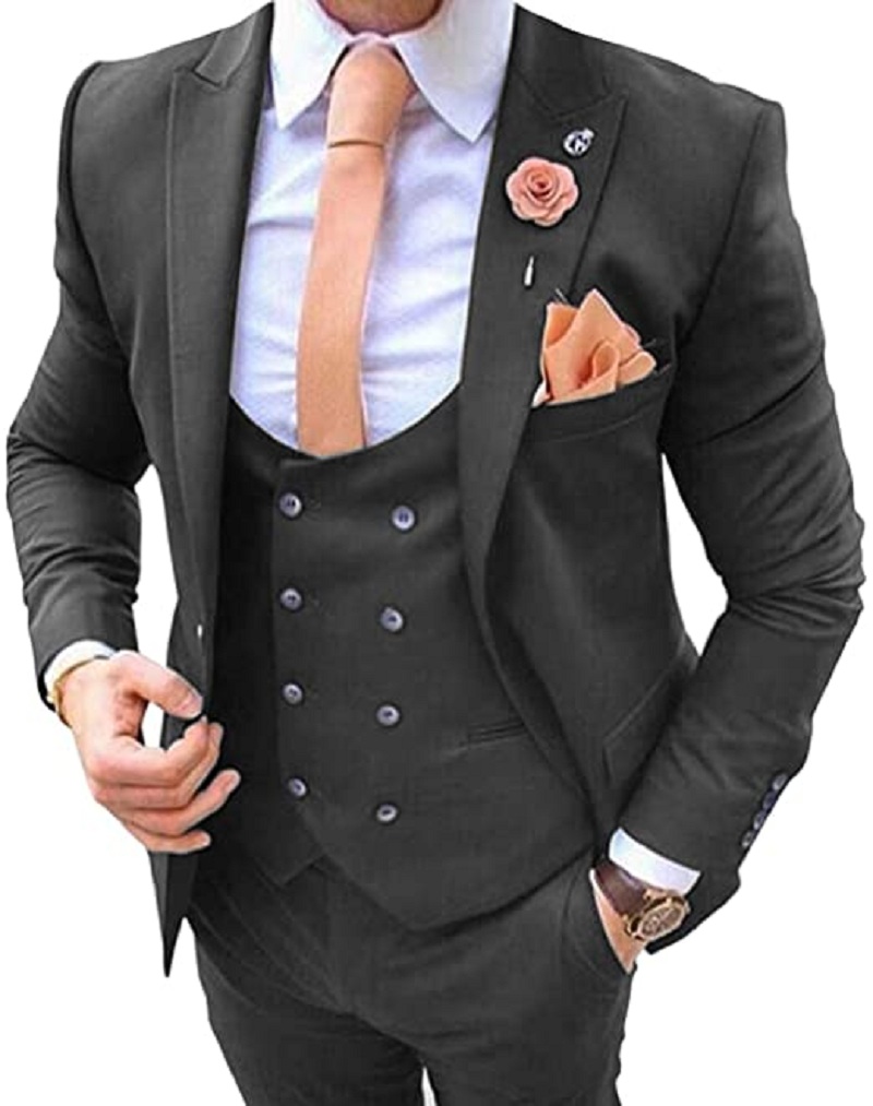 Navy Blue Men's Suits 3 Pcs Co - огляд і ціна Men'S Formal Wear In Wedding
