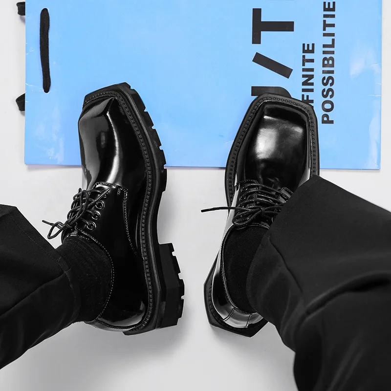 Men's Shoes New Square Head Le - огляд і ціна Men Formal Wear Shoes