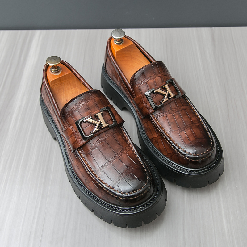 New Platform Men Shoes Slip on - огляд і ціна Men Formal Wear Shoes