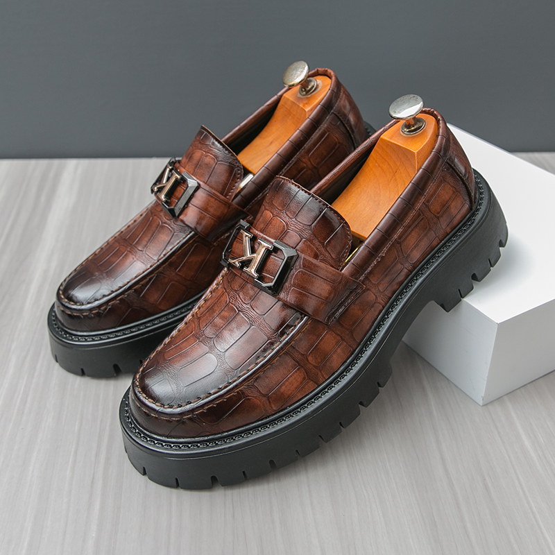 New Platform Men Shoes Slip on - огляд і ціна Men Formal Wear Shoes