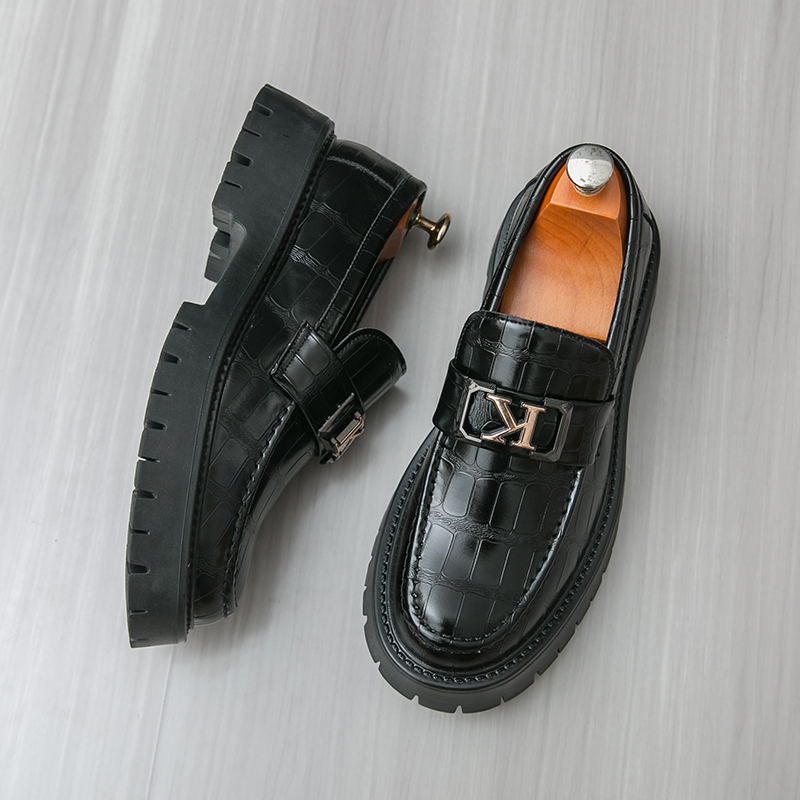 New Platform Men Shoes Slip on - огляд і ціна Men Formal Wear Shoes