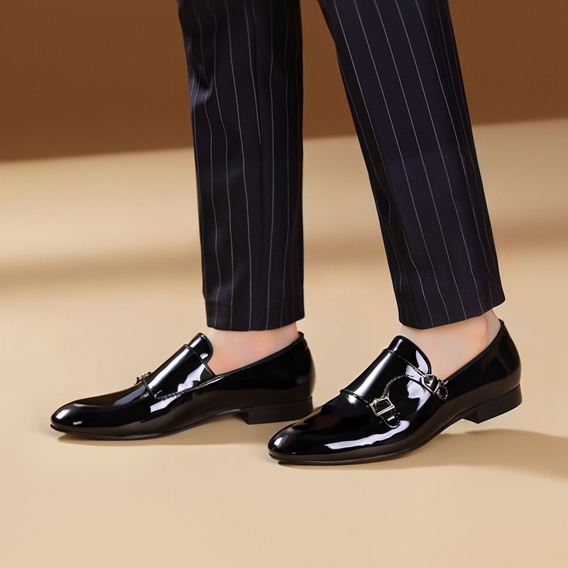Piergitar New Black Color Pate - огляд і ціна Men Formal Wear Shoes