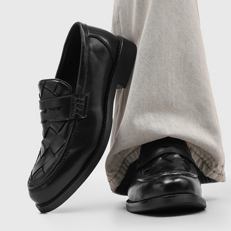 Men handmade woven penny loafe - огляд і ціна Men'S Formal Office Wear Shoes