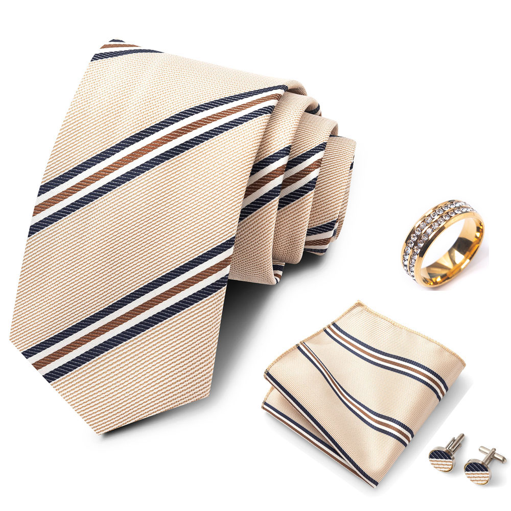 Striped Men's Tie Set, Stylish - огляд і ціна Men'S Formal Wear In Wedding