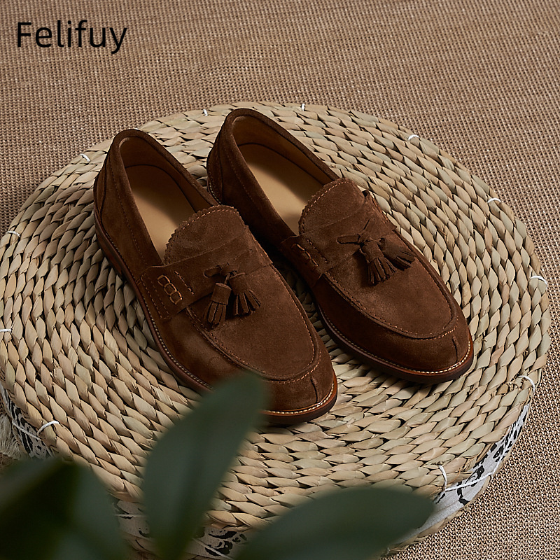 New Brown Men Flat Loafers Cow - огляд і ціна Men Formal Party Wear Dress