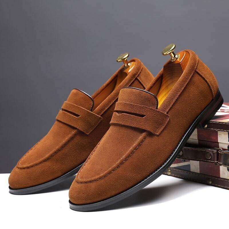 Men's Casual Shoes Suede Genui - огляд і ціна Men Formal Wear Shoes