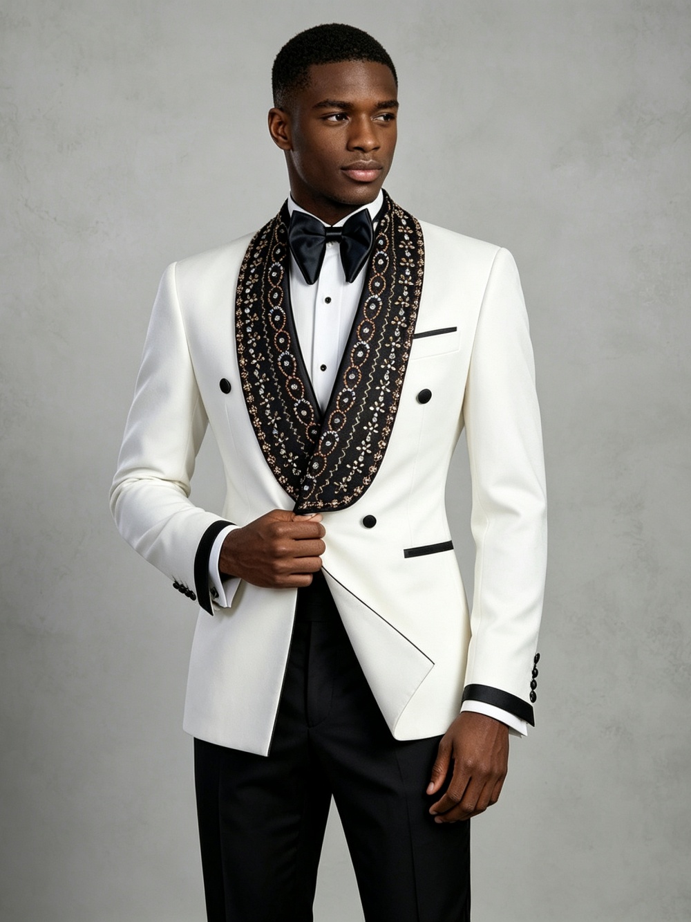 Double Breasted Men's Golden B - огляд і ціна Men'S Formal Wear In Wedding