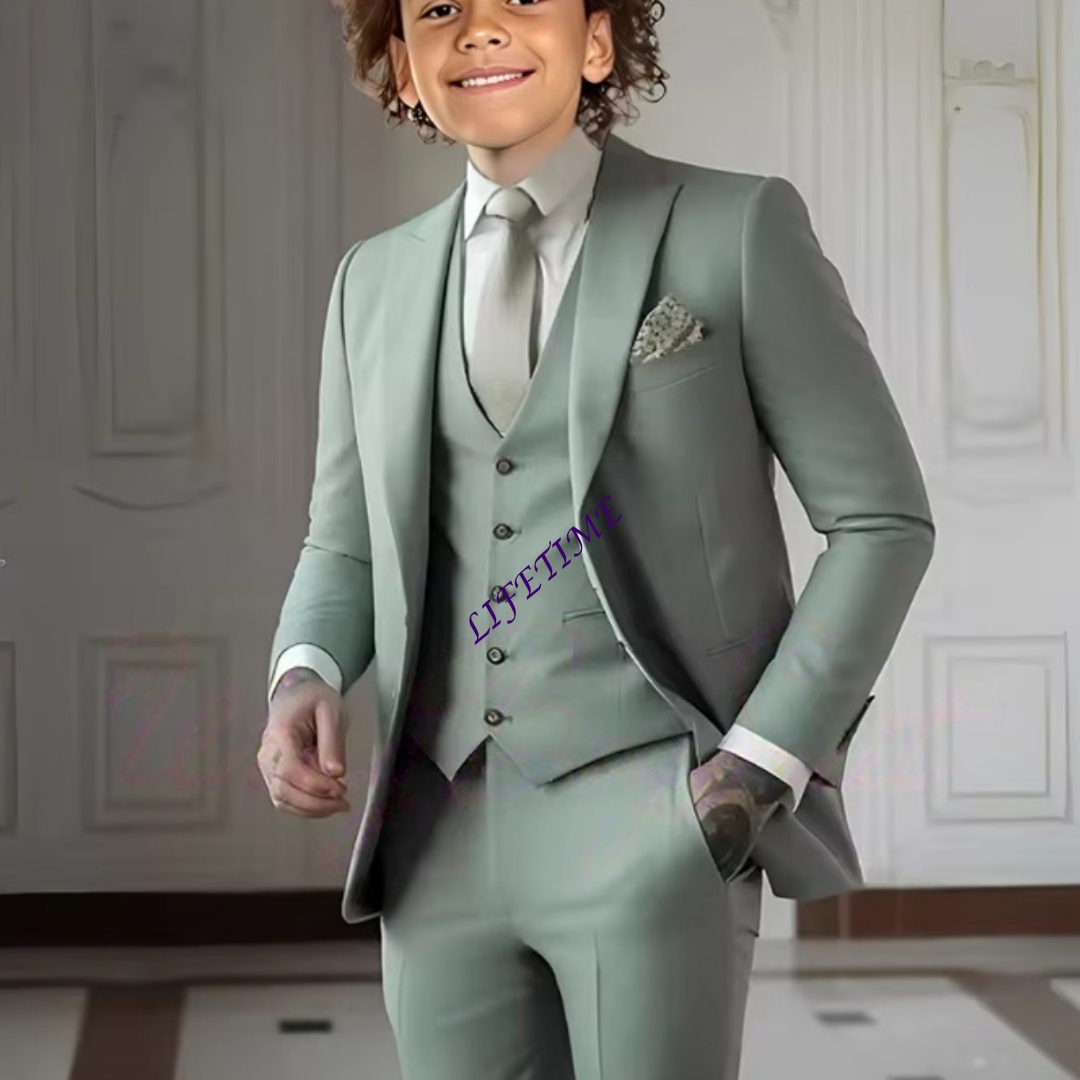 Light Green Three-piece Suit f - огляд і ціна Formal Wear For Men Kids