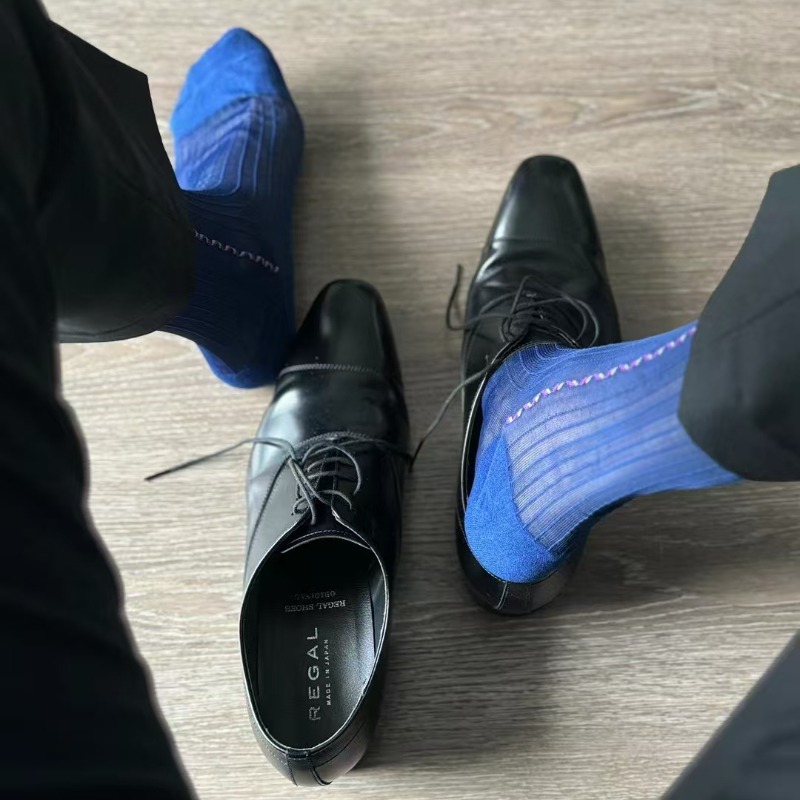 Male Dress Socks Blue Black Fo - огляд і ціна Men Formal Party Wear Dress